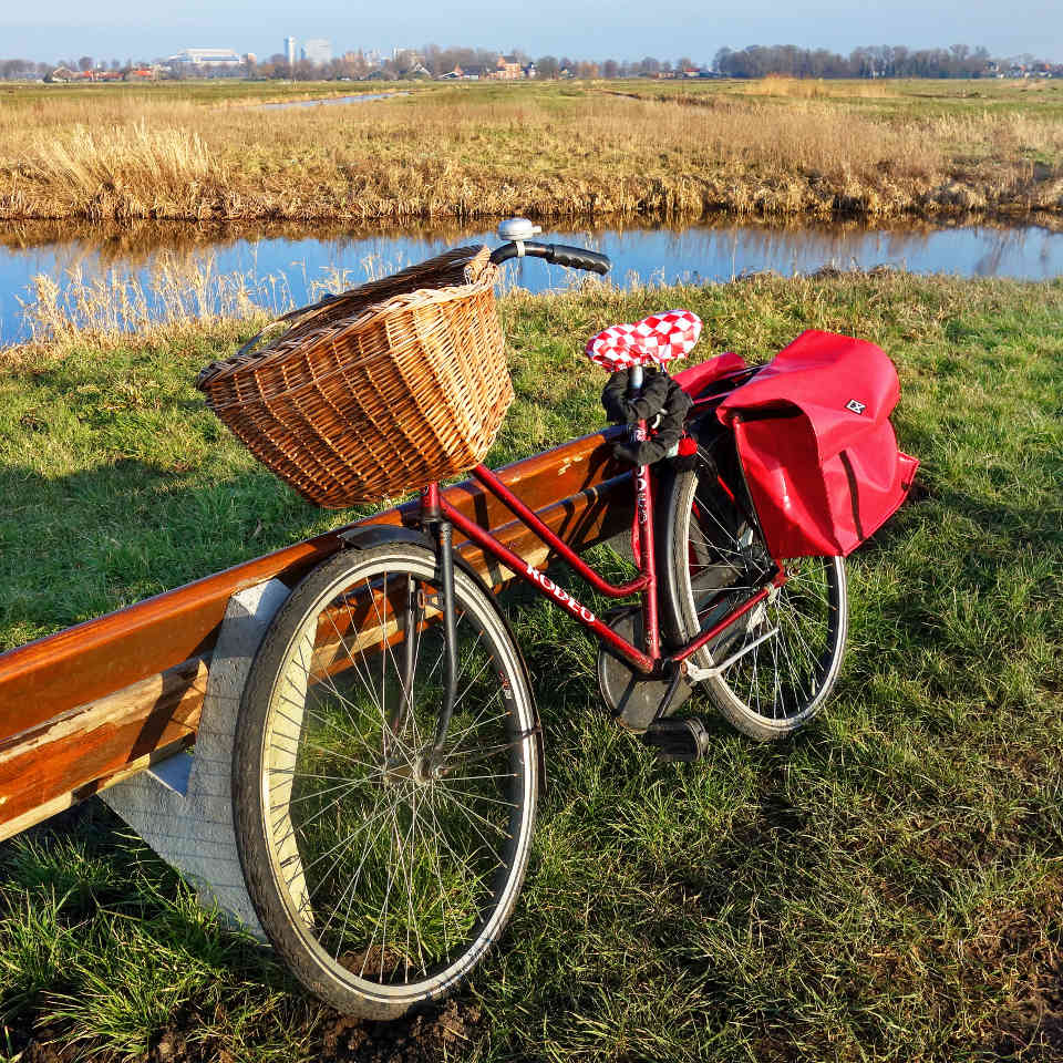 Fahrradtour-Pause-an-Parkbank