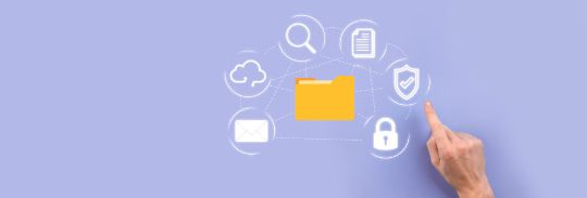 Virtueller Ordner gesichtert in der Cloud