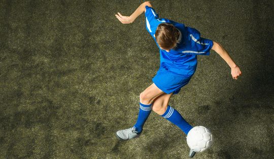 Fußballer auf dem Spielfeld