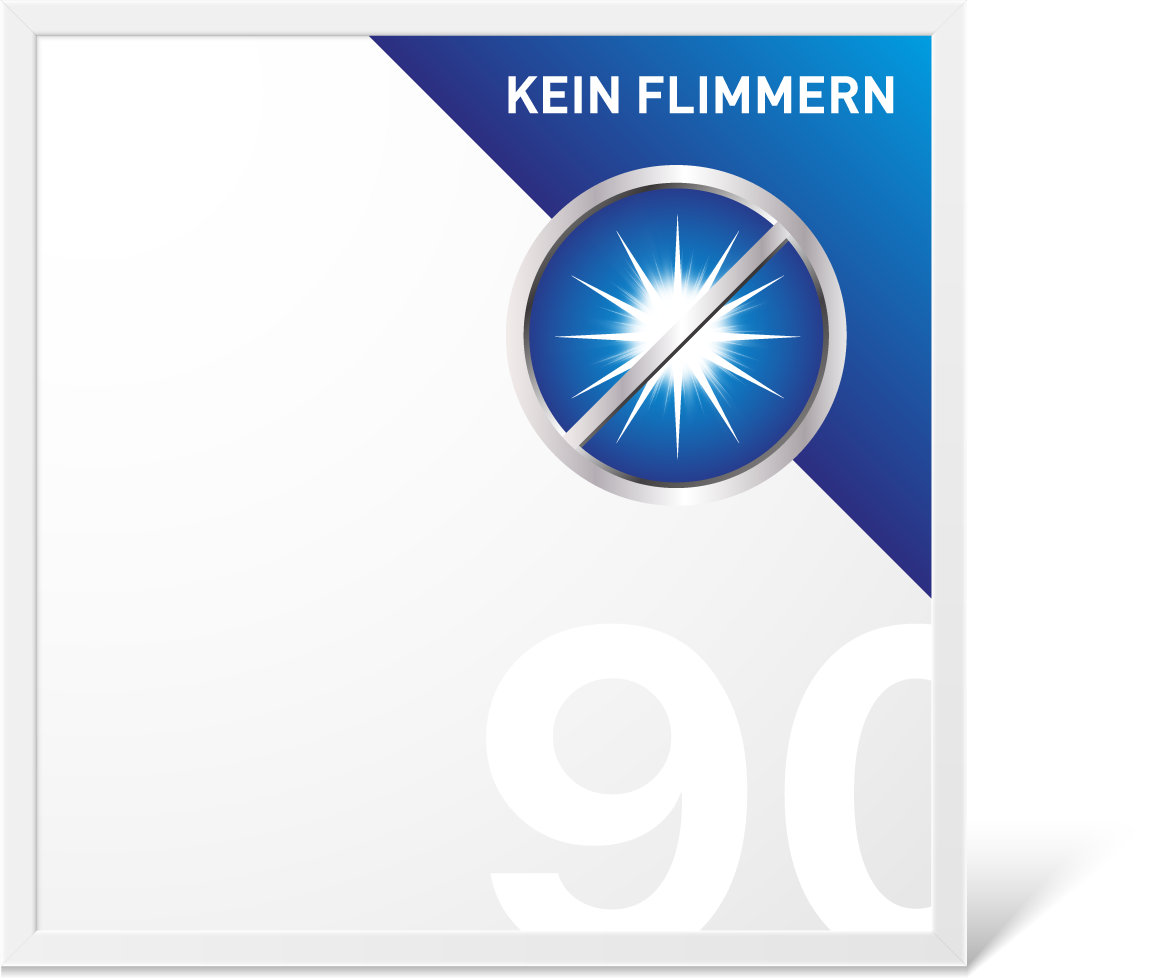 LECOM LED Panel 62x62 mit Trafo Deckenleuchte CRI:>90Ra kein Flimmern 4000K Neutralweiß 3600lm