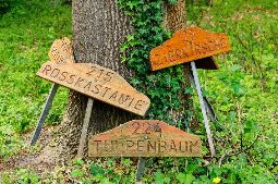 Landkarte der Gemeinde mit Infopunkten