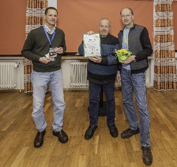 v.Li.: Johan Reckmann, Hans-Jürgen Strube, Martiin Oldeland