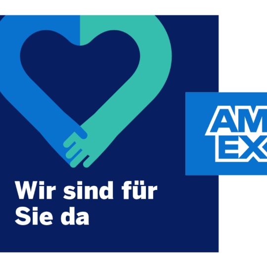 Roll Smart Elektrischer Rollstuhl und American Express Bezahl Partner Werbegrafik