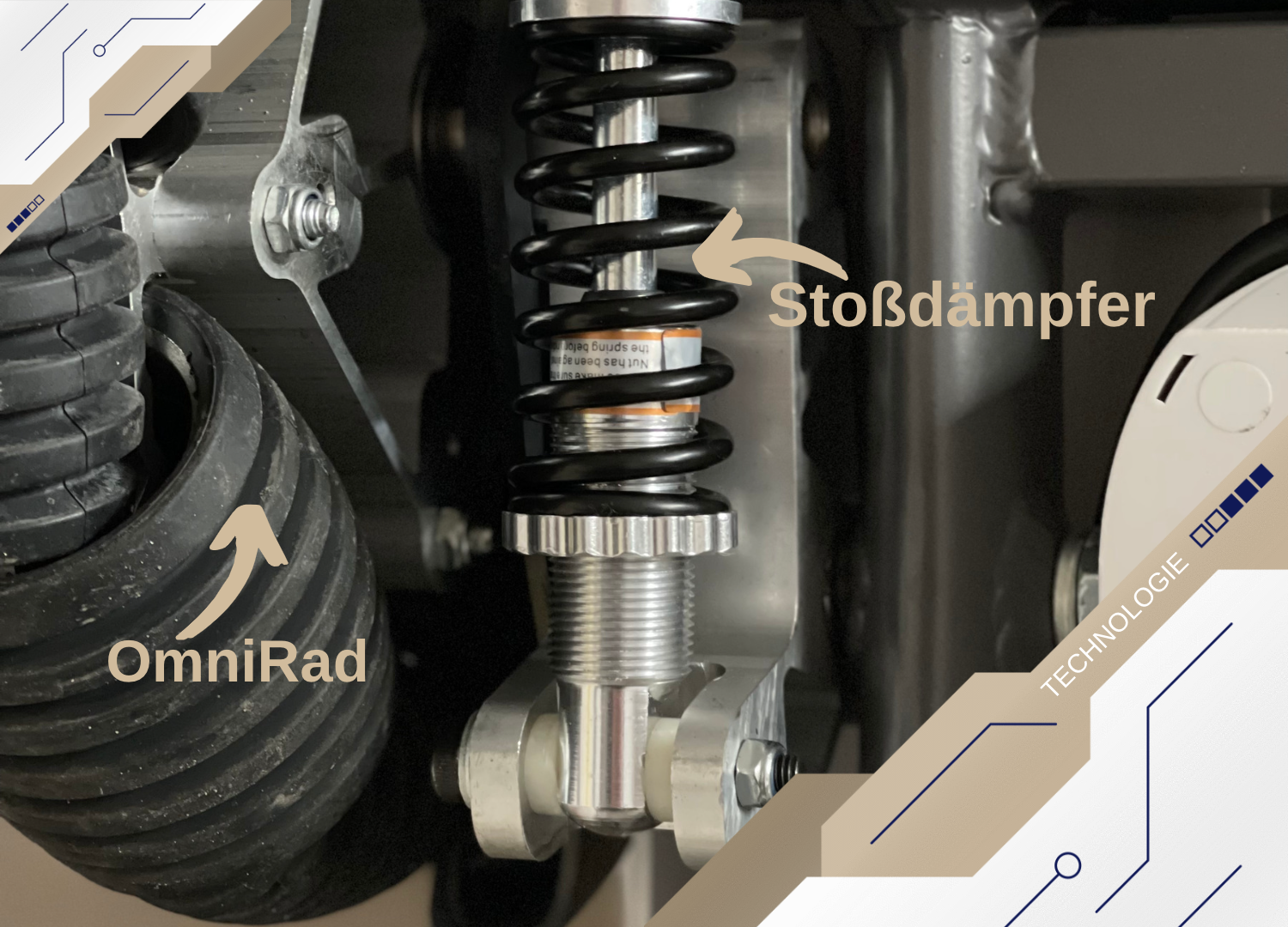Stoßdämpfer Feder Roll Smart Elektrorollstuhl