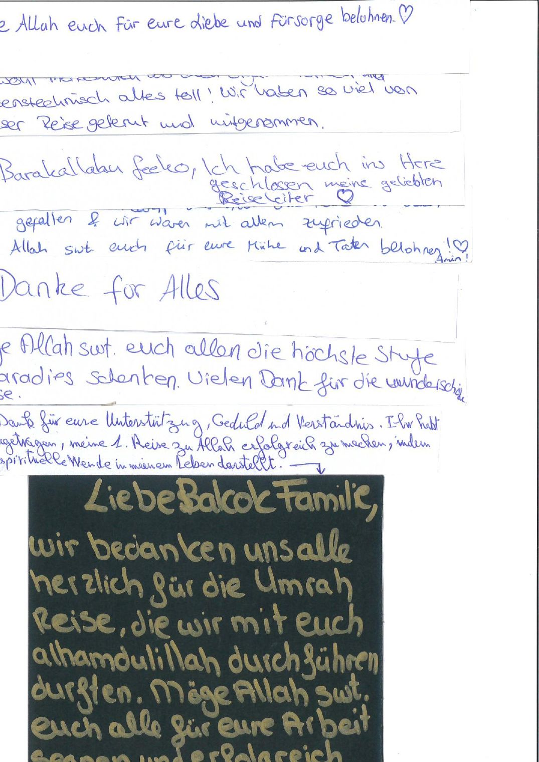 Gästebucheintrag BALCOK