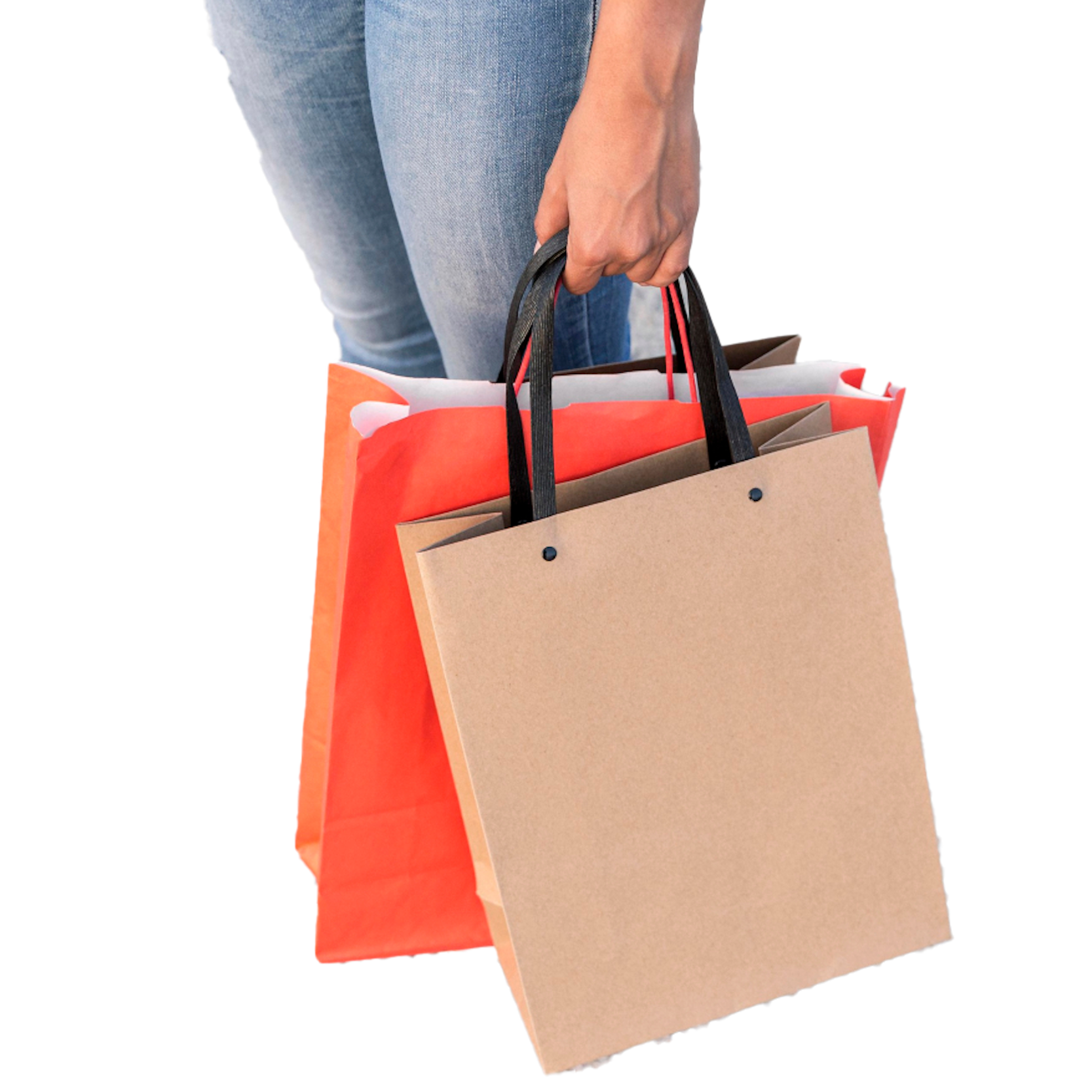 Umweltfreundliche Tragetaschen in verschiedenen Farben, perfekt für den Einzelhandel und den nachhaltigen Markenauftritt.