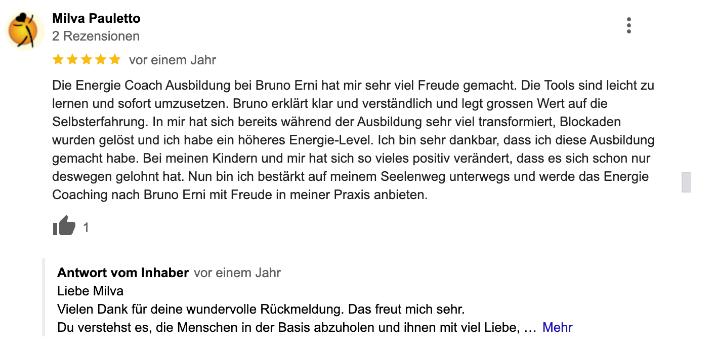 Milva Pauletto - Google-Rezension