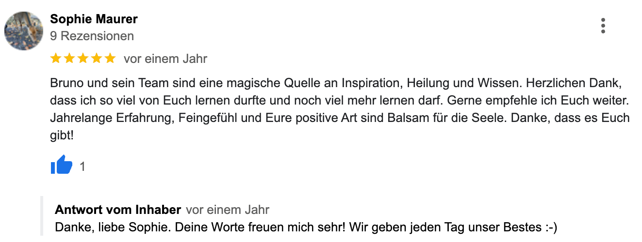 Sophie Maurer - Google-Rezension