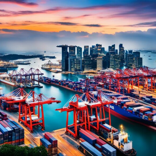 Singapur Hafen – Einer der weltweit größten Umschlagplätze für Waren. Unternehmerreise mit ABC Personal GmbH mit exklusiven Einblicken in Logistik, globale Handelsströme und maritime Innovationen.