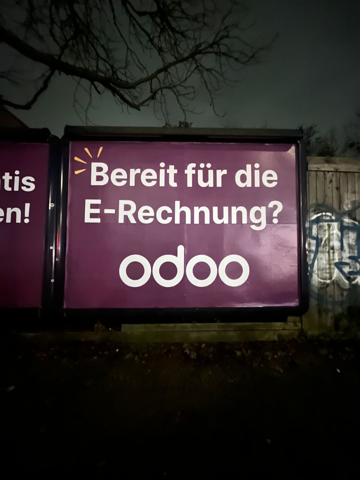 Außenwerbung Plakat