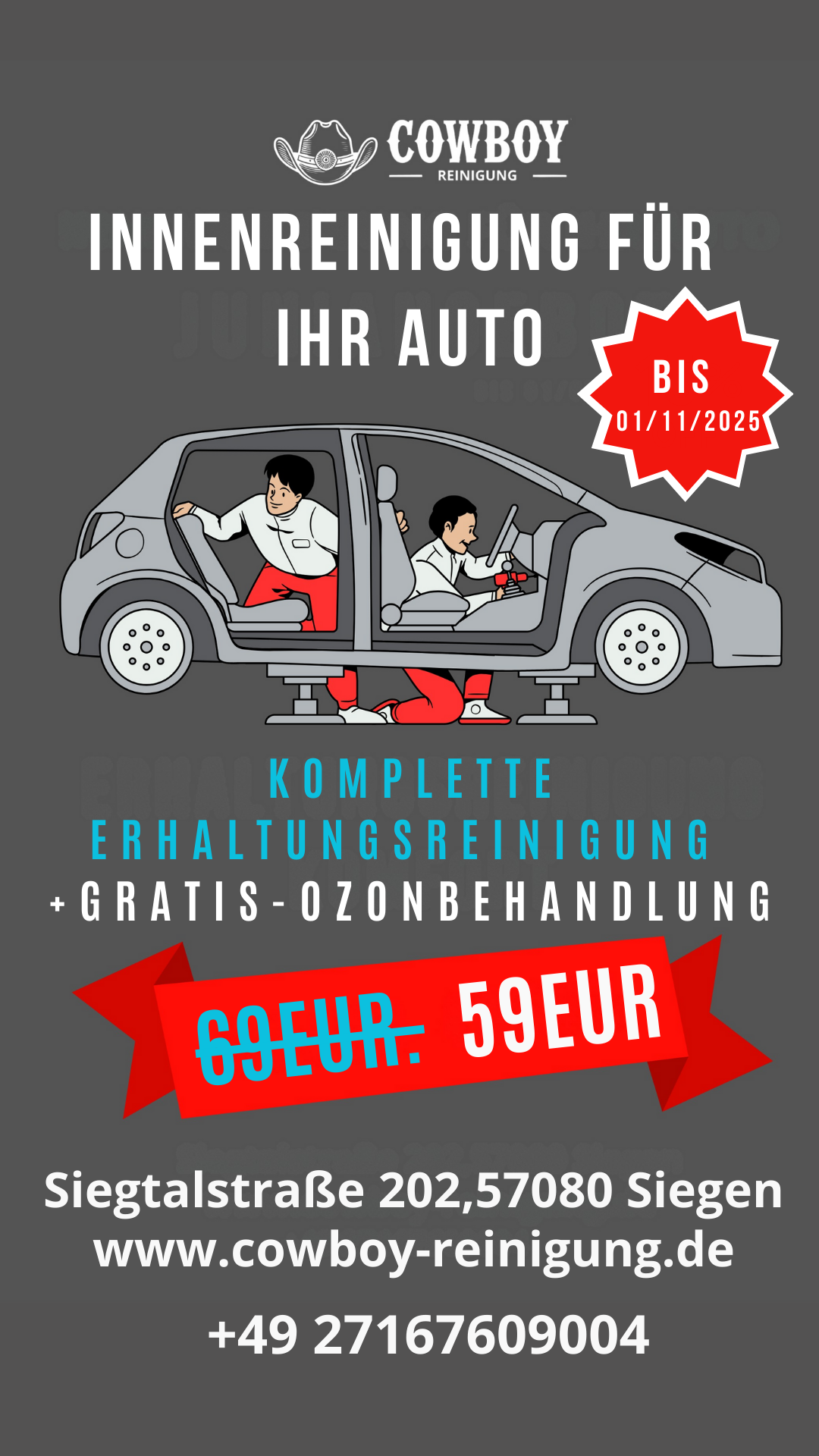 Auto-innenreinigung Angebot
