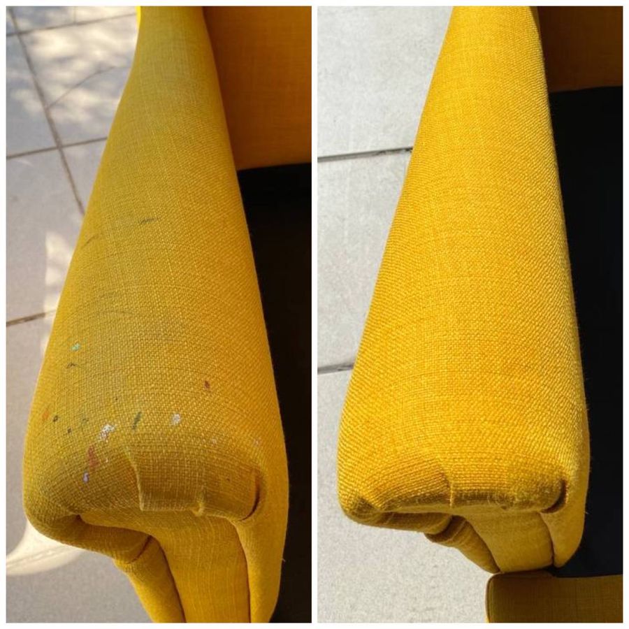 Professionelle Reinigung von Polstermöbel-Sesseln