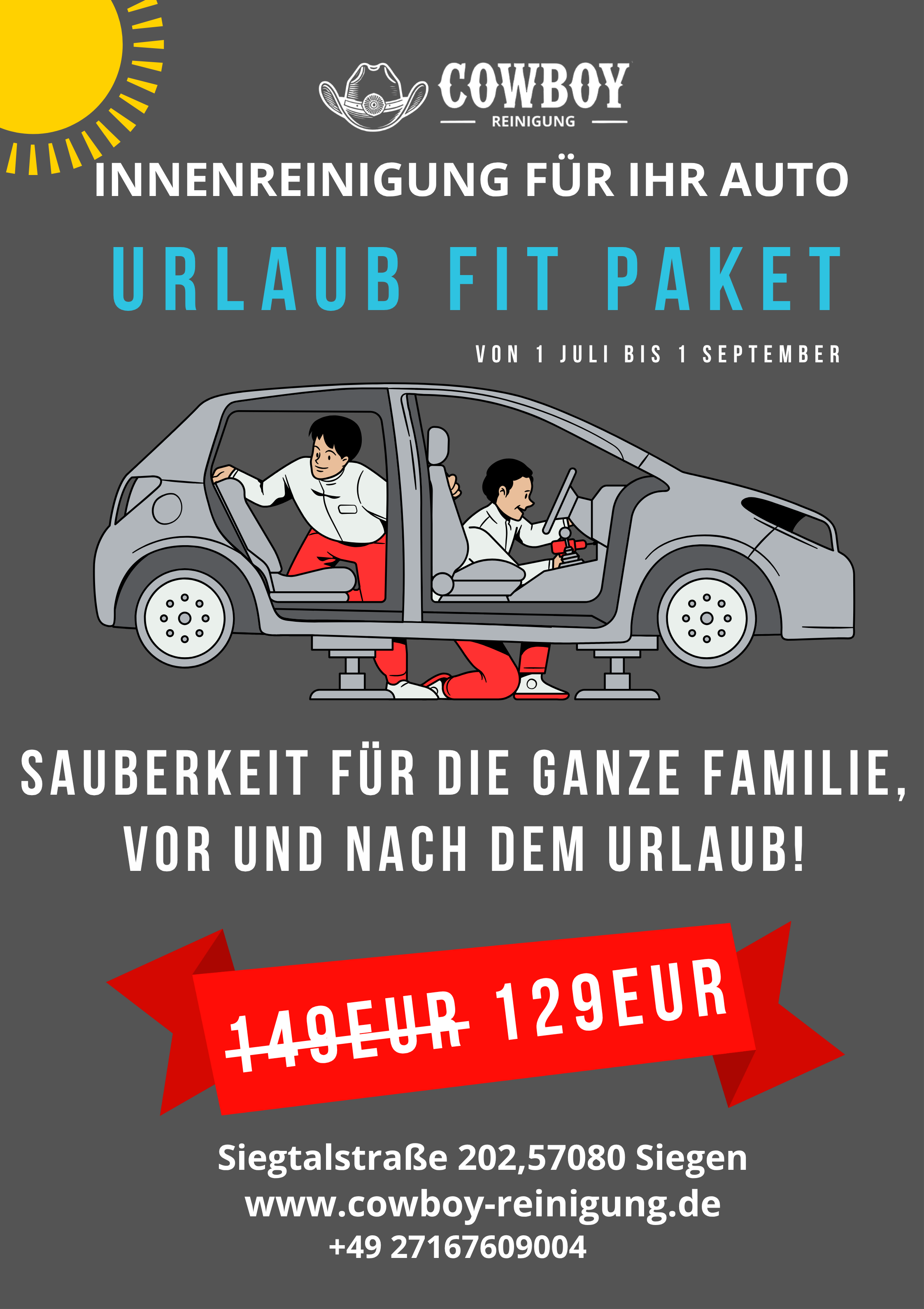 Auto-innenreinigung Angebot