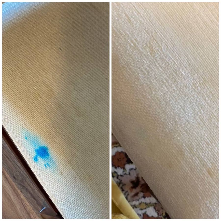 Professionelle Entfernung von Tintenflecken auf Polstern und Stoffen