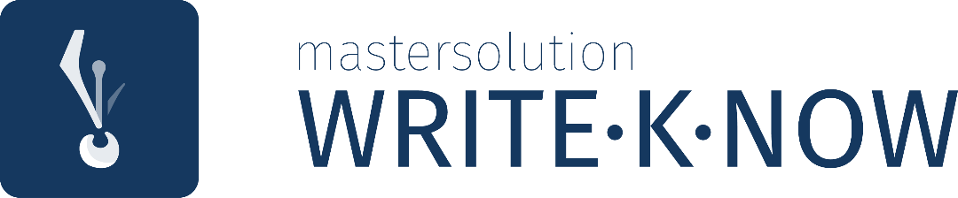 Logo mastersolution WRITE·K·NOW