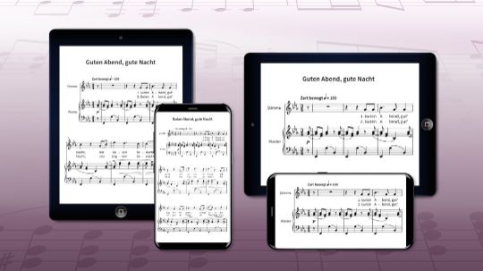 Noten für Tablet, E-Reader und Smartphone optimieren