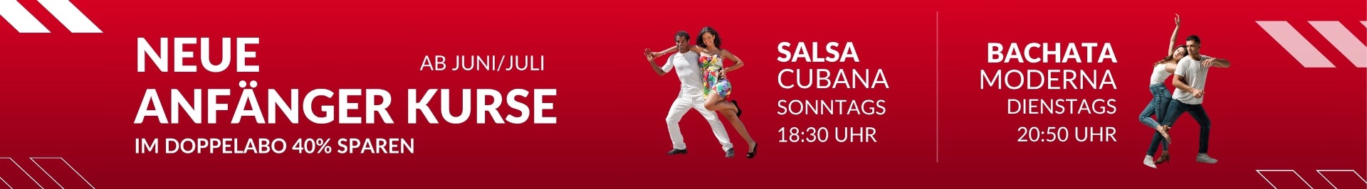 Neue Salsa und Bachata Anfänger Kurse